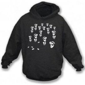 2 Tone Collage Hooded Sweatshirt