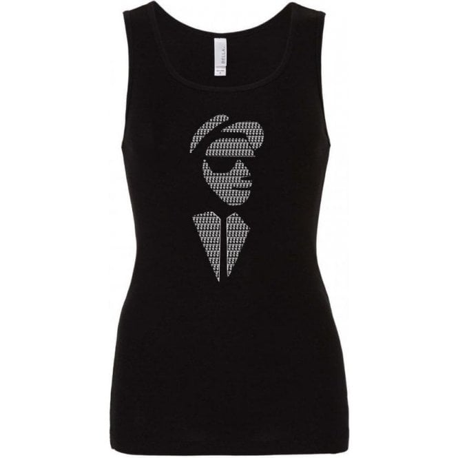2 Tone Face Womens Baby Rib Tank Top