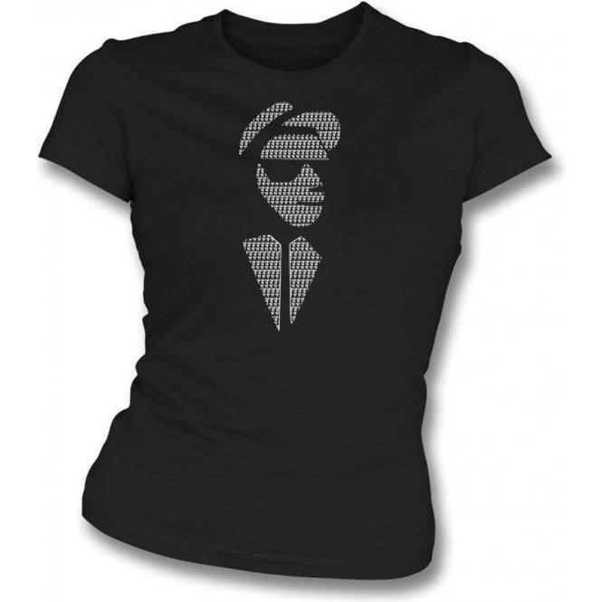 2 Tone Face Womens Slim Fit T-Shirt