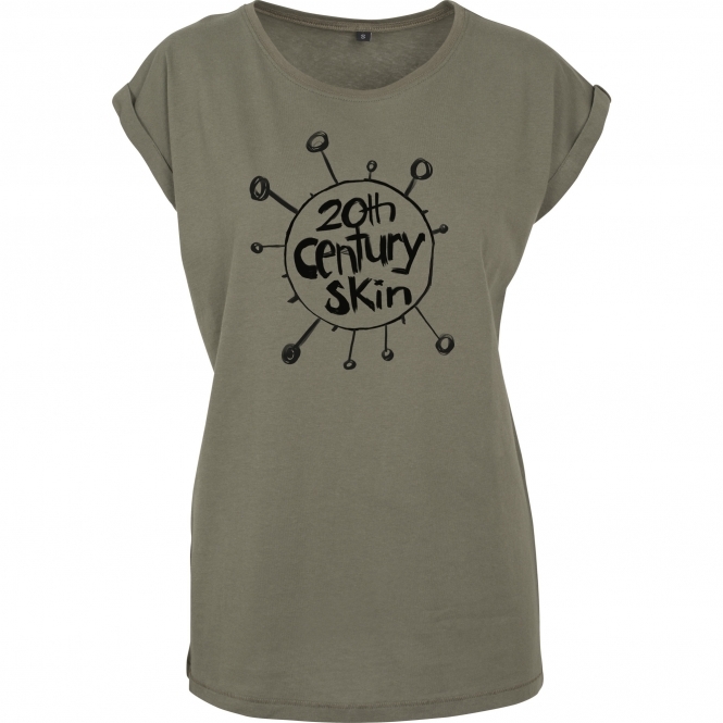 20th Century Skin (As Worn By Thom Yorke, Radiohead) Womens Extended Shoulder T-Shirt