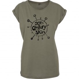 20th Century Skin (As Worn By Thom Yorke, Radiohead) Womens Extended Shoulder T-Shirt
