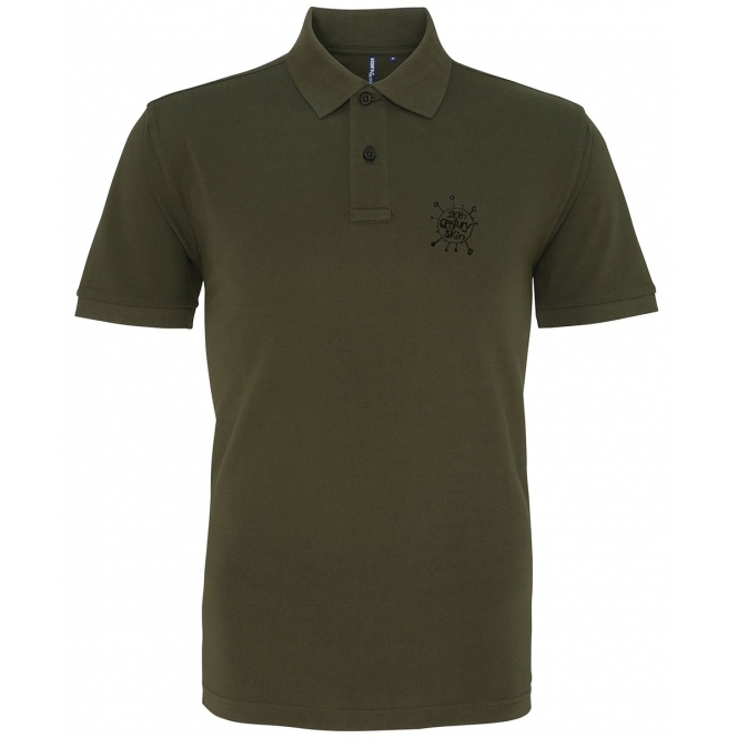20th Century Skin (Inspired By Thom Yorke, Radiohead) Embroidered Polo Shirt