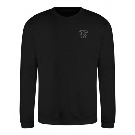 45 Vinyl Insert Embroidered Left Breast Logo Sweatshirt
