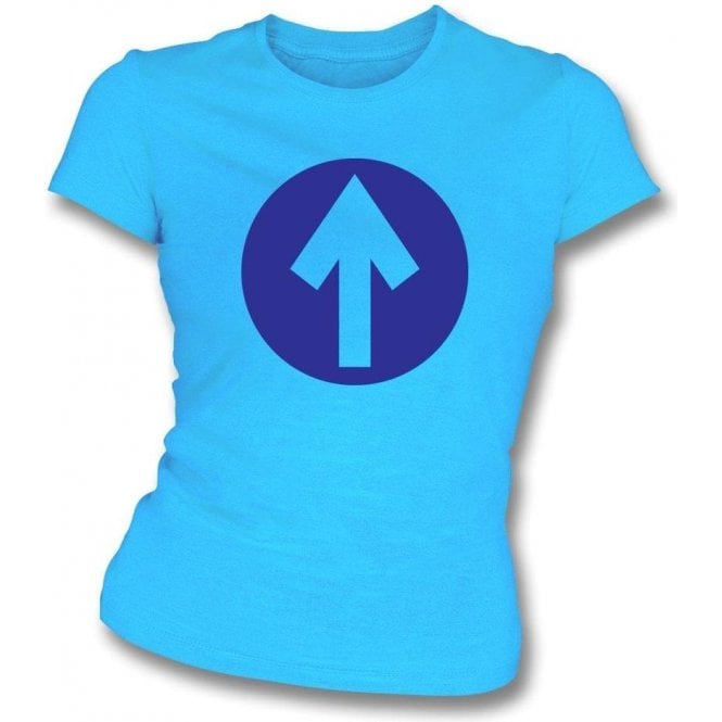 60's Mod Blue Arrow As Worn By John Entwistle Of The Who Women's Slimfit T-shirt