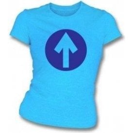 60's Mod Blue Arrow As Worn By John Entwistle Of The Who Women's Slimfit T-shirt
