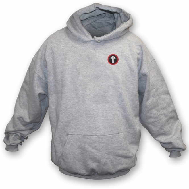 60's Mod Split Arrow (As Worn By Roger Daltrey, The Who) Embroidered Left Breast Logo Hooded Sweatshirt