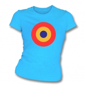 60's Mod Target As Worn By Keith Moon Of The Who Organic Womens Slim Fit T-Shirt