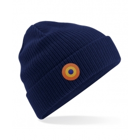 60's Mod Target (As Worn By Keith Moon, The Who) Embroidered Organic Cotton Beanie