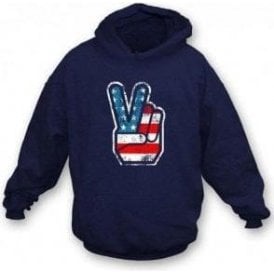 70's USA Fingers Hooded Sweatshirt