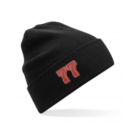 77 (As Worn By John Bonham, Led Zeppelin) Embroidered Organic Cotton Beanie