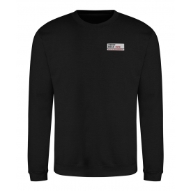 Abbey Road Road Sign (Beatles Influenced) Embroidered Left Breast Logo Sweatshirt