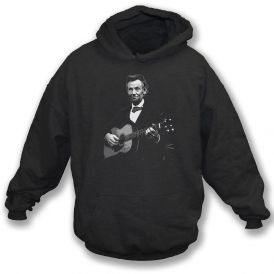 Abraham Lincoln Playing Acoustic Guitar Hooded Sweatshirt