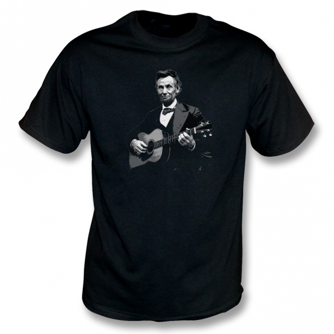 Abraham Lincoln Playing Acoustic Guitar T-Shirt