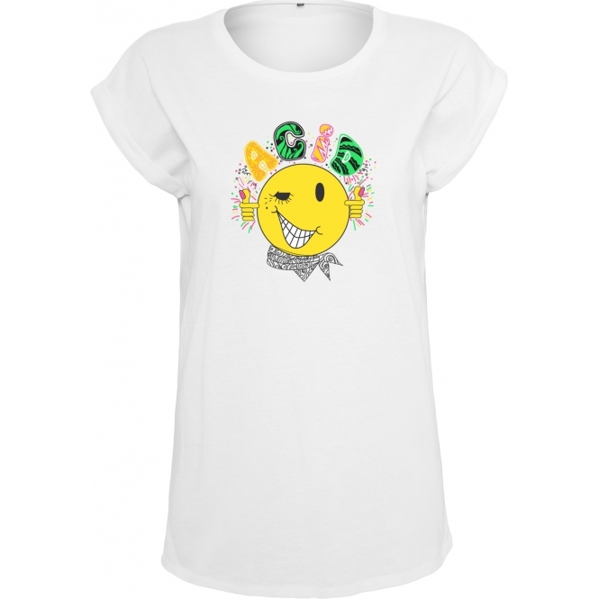 Acid Bandana 80s Original Design Womens Extended Shoulder T-Shirt
