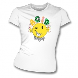 Acid Bandana 80's Original Design Womens Slim Fit T-Shirt