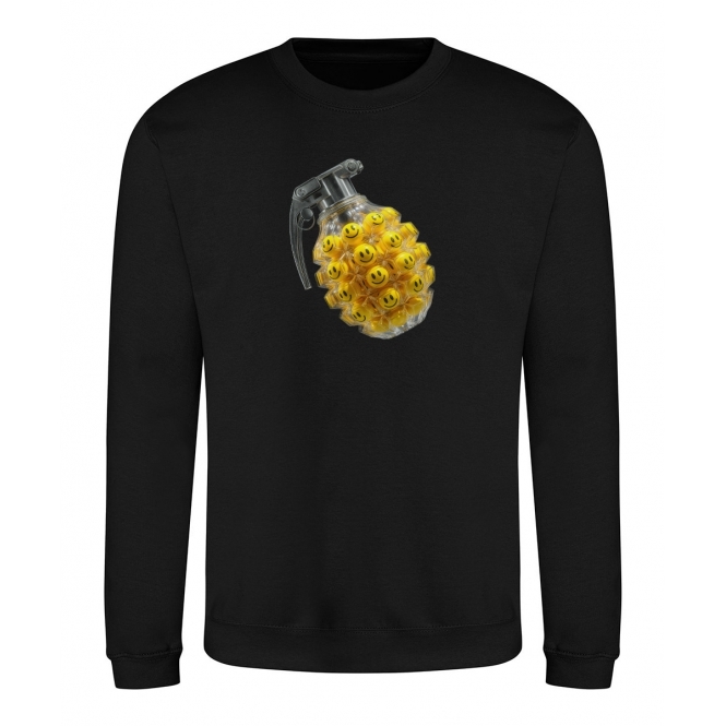 Acid Smiley Grenade Sweatshirt