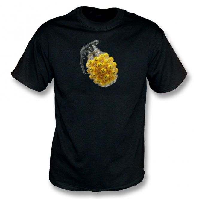 Acid Smiley Grenade T-Shirt
