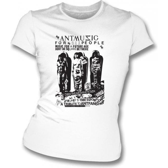 Adam and The Ants 'Ant Music' Poster Womens Slim-Fit T-Shirt