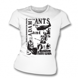 Adam And The Ants Punk Poster Organic Womens Slim Fit T-Shirt