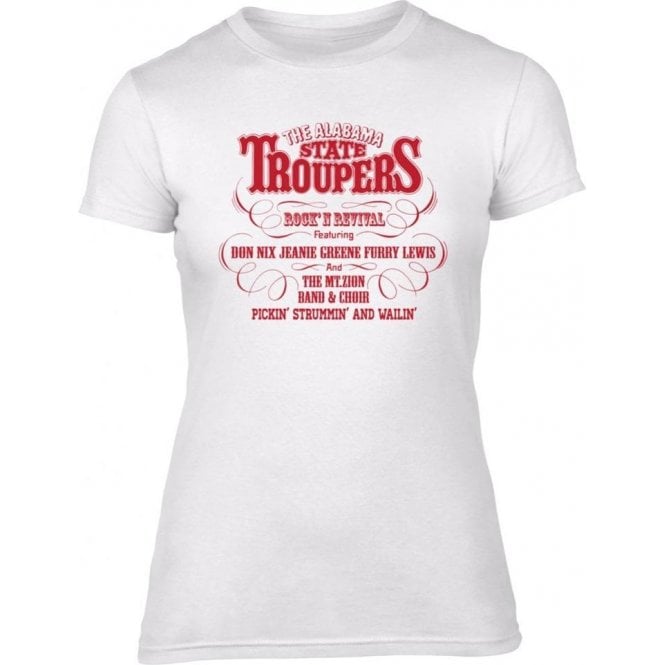 Alabama Troupers (As Worn By John Paul Jones, Led Zeppelin) Womens Slim Fit T-Shirt