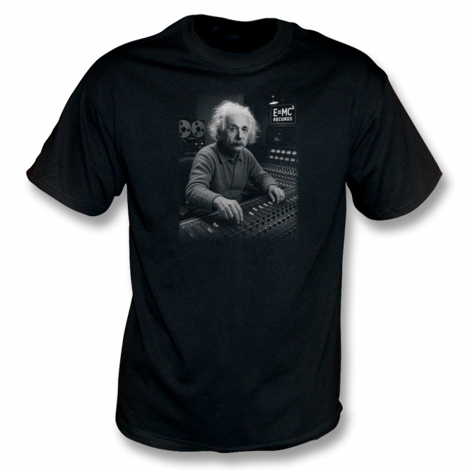 Albert Einstein In Recording Studio Organic T-Shirt