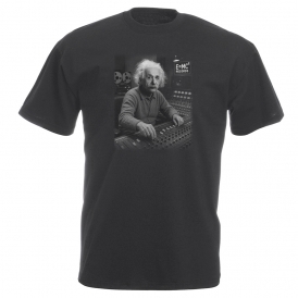 Albert Einstein In Recording Studio Vintage Wash T-Shirt
