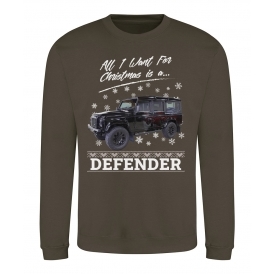 All I Want For Christmas Is A Defender Kids Christmas Jumper