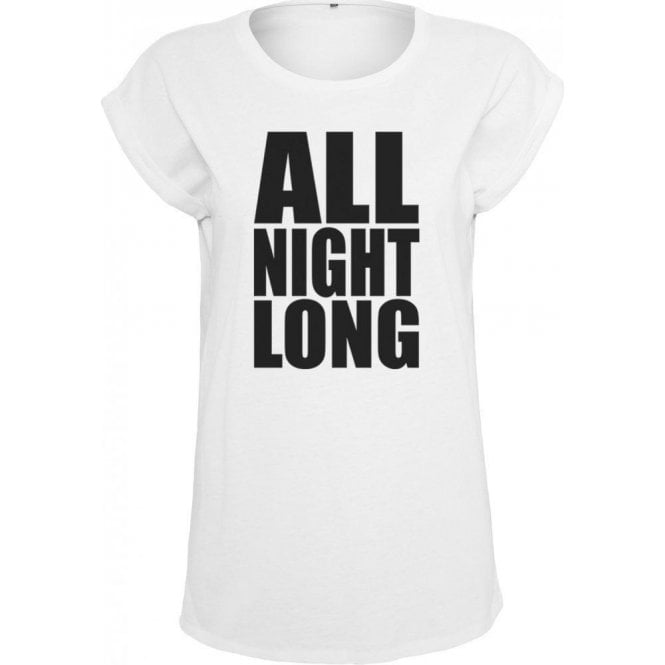 All Night Long (Influenced by Lionel Richie) Womens Extended Shoulder T-Shirt