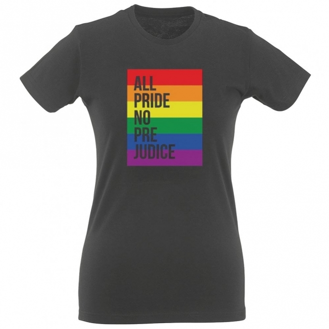 All Pride No Prejudice Organic Womens Slim Fit T-Shirt