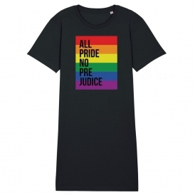 All Pride No Prejudice Womens Organic T-Shirt Dress