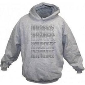 'All Work And No Play' (Inspired by The Shining) Movie Slogan Hooded Sweatshirt