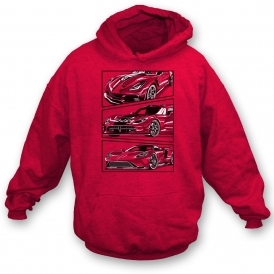 American Cars (Comic Style) Hooded Sweatshirt