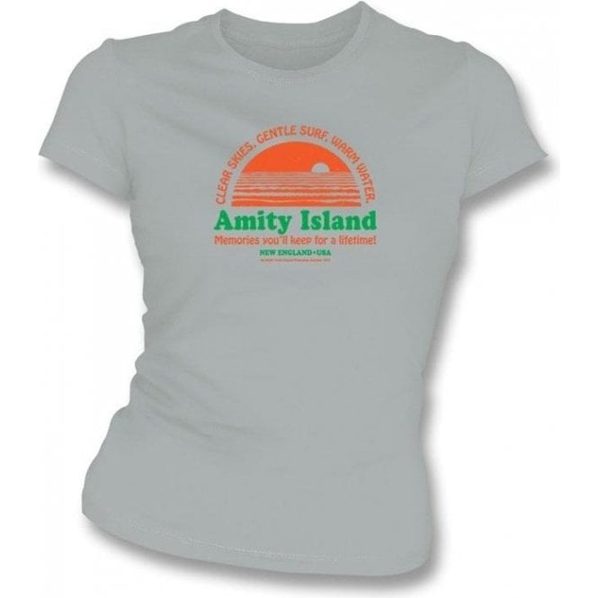 Amity Island (Inspired by JAWS) Womens Slimfit T-shirt