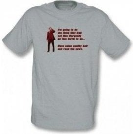 Anchorman 2 Ron Burgundy Hair T-Shirt