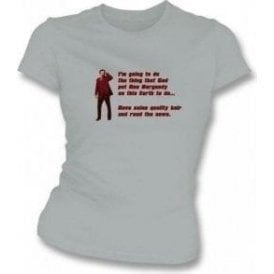 Anchorman 2 Ron Burgundy Hair Womens Slim Fit T-Shirt