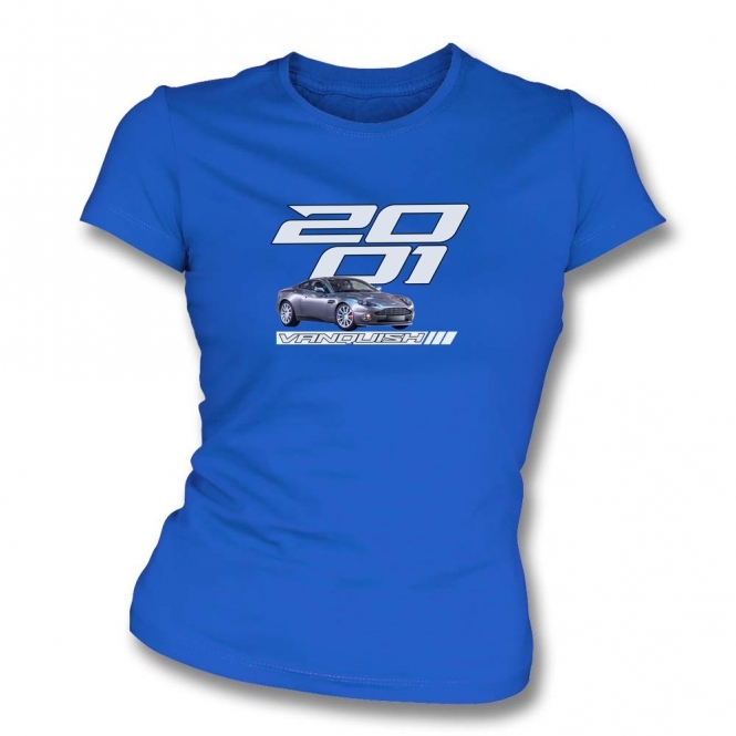 Aston Martin Vanquish 2001 Womens Slim Fit T-Shirt