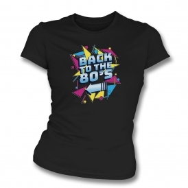 Back To The 80's Organic Womens Slim Fit T-Shirt