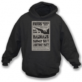 Bauhaus 1981 Gig Poster Hooded Sweatshirt