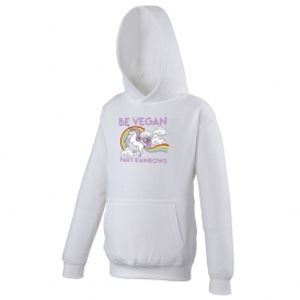 Be Vegan, Fart Rainbows Hooded Sweatshirt