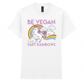 Be Vegan, Fart Rainbows Organic T-Shirt