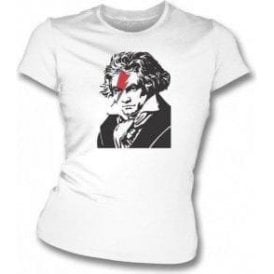 Beethoven Bowie Womens Slim Fit T-Shirt