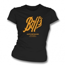 Biff's Auto Detailing (Inspired By Back To The Future) Womens Slim Fit T-Shirt