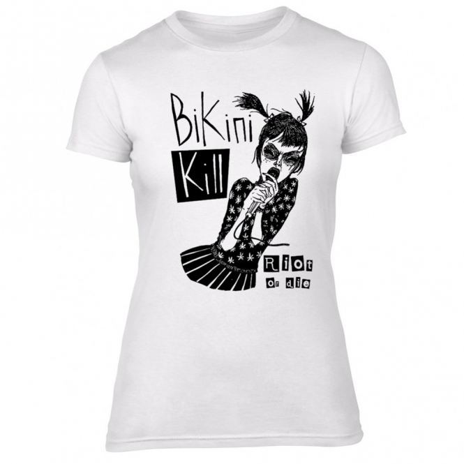 Bikini Kill Organic Womens Slim Fit T-Shirt