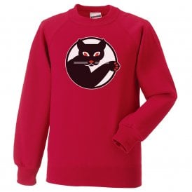 Black Cat (As Worn By Kim Gordon, Sonic Youth) Kids Sweatshirt