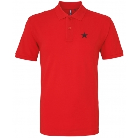 Black Star (As Worn By Paul Weller, The Jam) Embroidered Left Breast Logo Polo Shirt