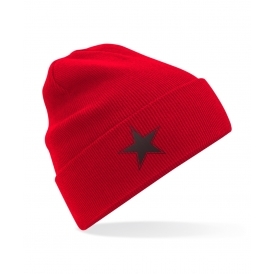 Black Star (As Worn By Paul Weller, The Jam) Embroidered Organic Cotton Beanie