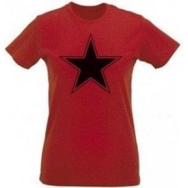 Black Star (As Worn By Paul Weller, The Jam) Womens Slim Fit T-Shirt