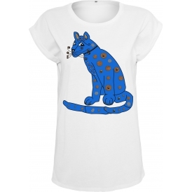 Blue Cat (As Worn By Agnetha Faltskog, ABBA) Womens Extended Shoulder T-Shirt