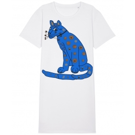 Blue Cat (As Worn By Agnetha Faltskog, ABBA) Womens T-Shirt Dress