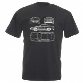 BMW 8-Series Blueprint Vintage Wash T-Shirt